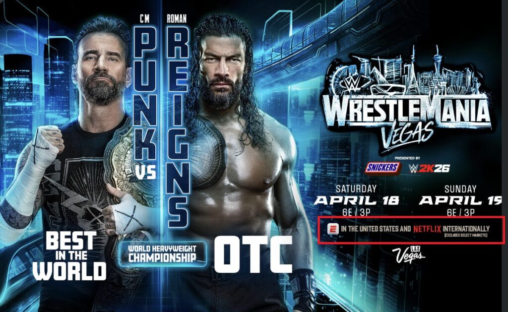 WrestleMania42 Netflix