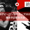 海外からラグビーワールドカップ2023をリアルタイムで見る方法